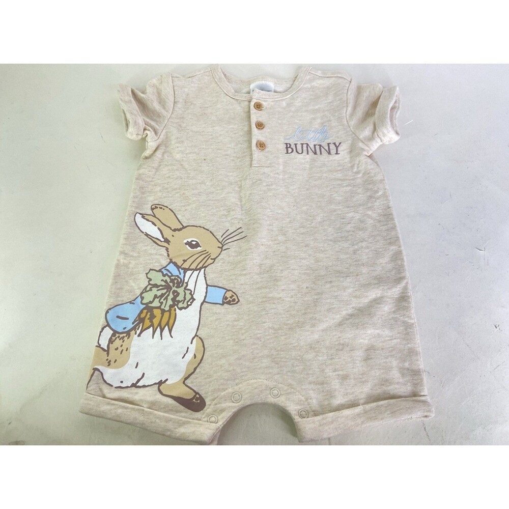 Peter Rabbit Little Bunny Knit Coverall Romper Baby Boys Size 12 Months
